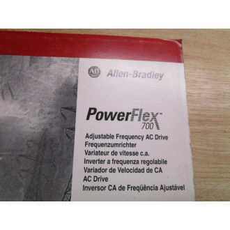 Allen Bradley 198666-P01 Manual For Powerflex 700 - Used