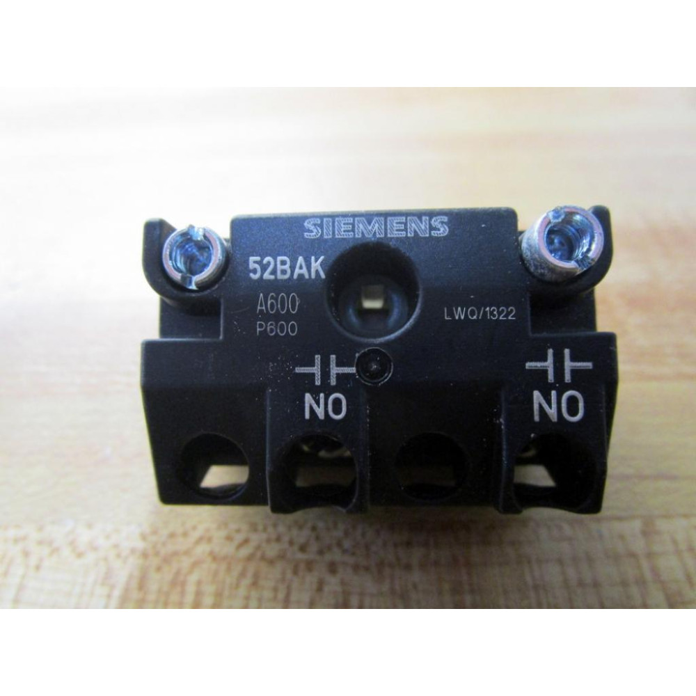 Siemens 52BAK Contact Block 6EXD5 White Actuator - New No Box