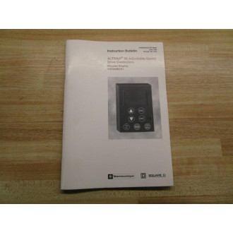 Square D VVDED397047US R699 Manual For Altivar 58 - Used