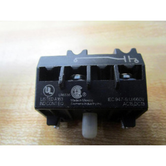 Siemens 52BAK Contact Block 6EXD5 White Actuator - New No Box