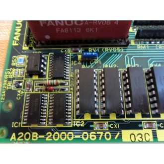 Fanuc A20B-2000-0670 IO PCB A20B-2000-067003C - Used