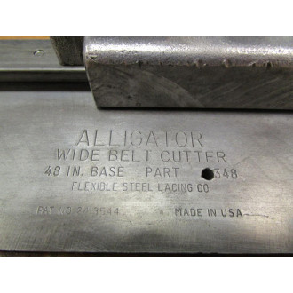 Alligator 300 Belt Cutter & Base 48" With Case Vintage Industrial - Used