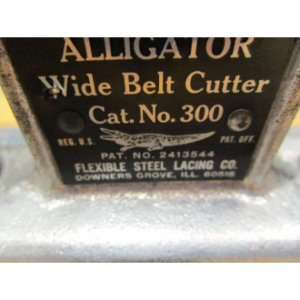Alligator 300 Belt Cutter & Base 48" With Case Vintage Industrial - Used