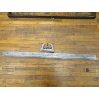 Alligator 300 Belt Cutter & Base 48" With Case Vintage Industrial - Used