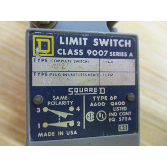 Square D 9007-C54B2 Limit Switch 9007C54B2 - Used
