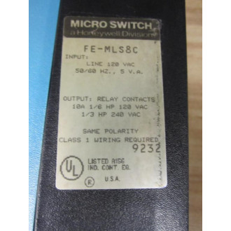 Micro Switch FE-MLS8C Honeywell FEMLS8C Sensor Broken Mount - Used