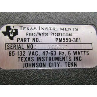 Texas Instruments PM550-301 Programmer - Parts Only