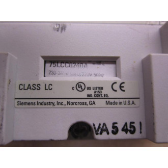 Siemens LC-E0-0-C-4-06-240-A Lighting Contactor LCE00C406240A - Used