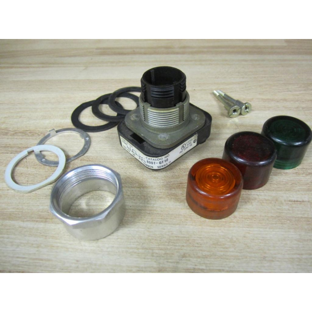 Allen Bradley 800T-QT10 Push Button WR,G,A Lens - Used