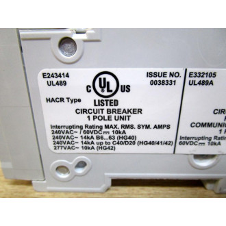 Siemens 5SJ4111-7HG41 Circuit Breaker 5 Amp 5SJ41117HG41 - New No Box