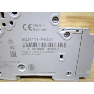Siemens 5SJ4111-7HG41 Circuit Breaker 5 Amp 5SJ41117HG41 - New No Box