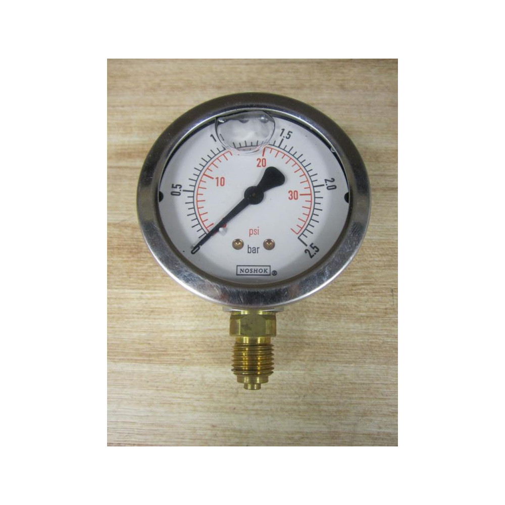 Noshok 25-901-2.2 Pressure Gauge 259012.5 0-2.5 - New No Box