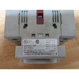 Allen Bradley 194E-A25-1753 Load Switch 194EA251753 - Used