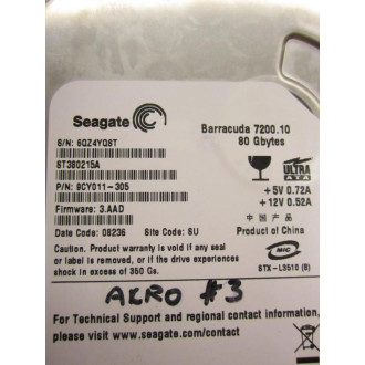 Seagate ST380215A Internal Hard Drive 9CY011-305 - Used