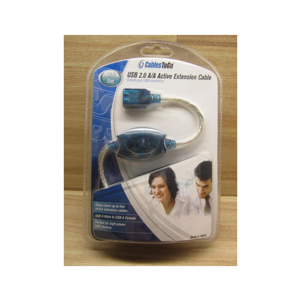 Cables To Go 39978 USB 2.0 Active Extension Cable