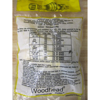 Woodhead 24W47 Watertite Plug NEMA L5-15P W4 Plugs