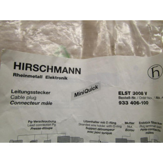 Hirschmann 933 406-100 Cable Plug