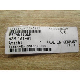 Schmersal AZM 161-B1 Actuator Key - New No Box