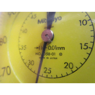 Mitutoyo 3058-01 Dial Indicator Missing Tip - Used