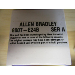 Allen Bradley 800T-E24B Lockable Push Button switch SER A