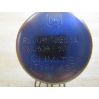 Ohmite RV4NAYSD503A Potentiometer 50K - New No Box