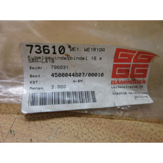 Gammerler 796031 Hiwin Ball Screw Spindle 16x5RH-L418