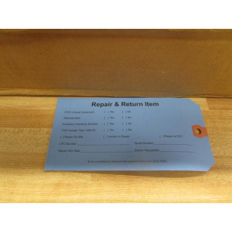 Repair & Return Tag (Pack of 1094)