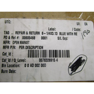 Repair & Return Tag (Pack of 1094)