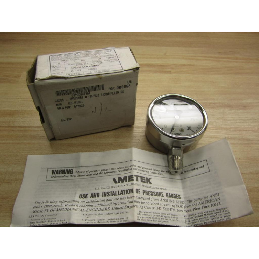 USG 512025 Pressure Gauge
