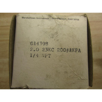 Marshall Town G14398 Pressure Gauge