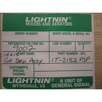 Lightnin 831192PSP Mixer Fixer Kit - New No Box