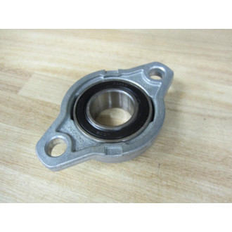 FL05-6 Locking Collar 2 Bolt Flange Unit WOpen Cover - New No Box