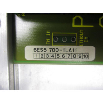 Siemens 6ES5-700-1LA11 Back Plane Subrack - Used