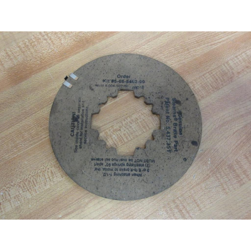 Stearns 5-66-8462-00 Brake Assembly 566846200 Friction Disc Only - New No Box