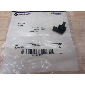 Allen Bradley 800M-NH Black Knob 800MNH (Pack of 2)