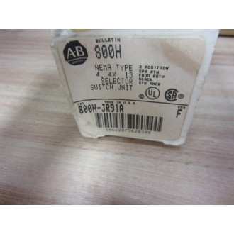 Allen Bradley 800H-JR91A Selector Switch 800T-XA