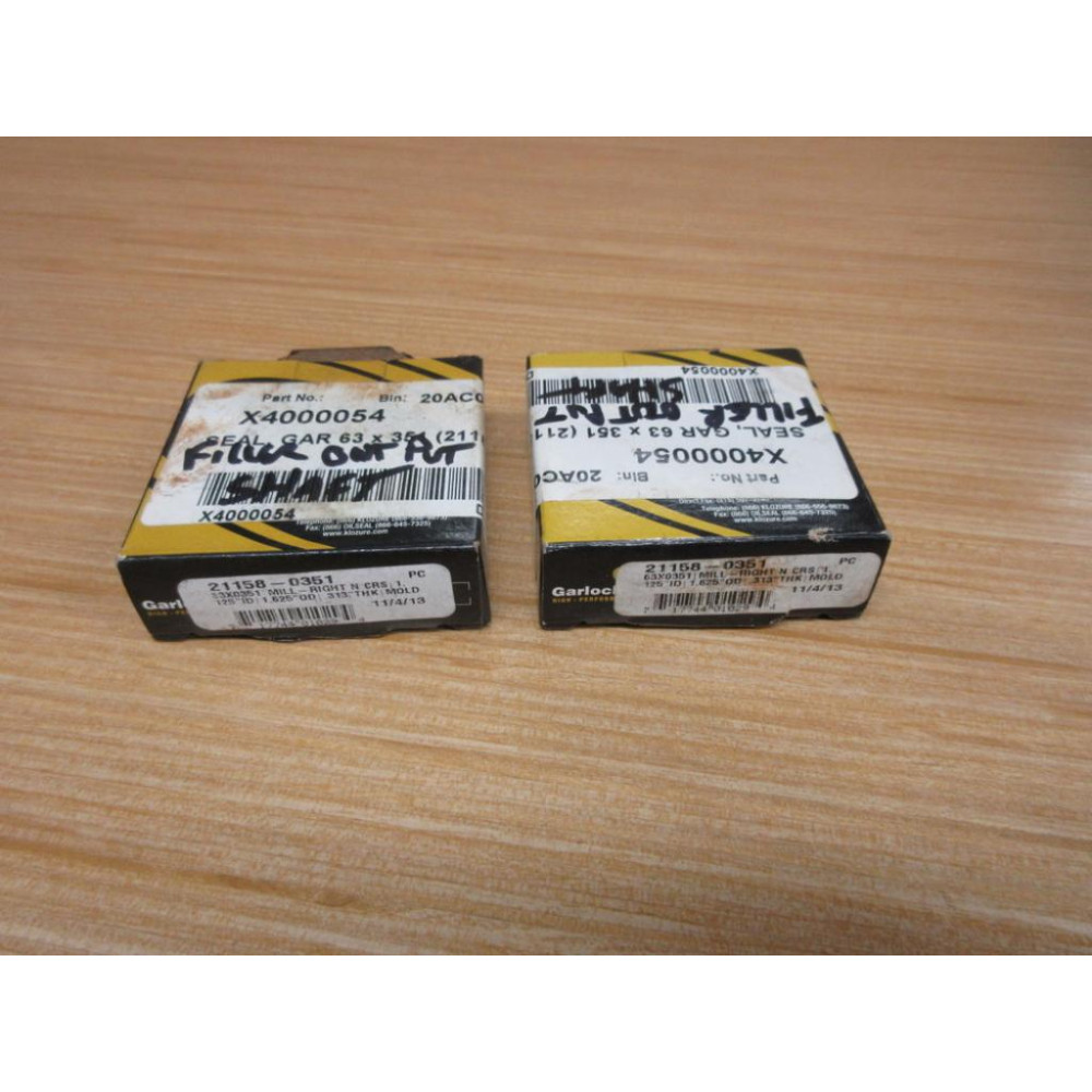 Garlock 21158-0351 Oil Seal 63X0351 (Pack of 2)