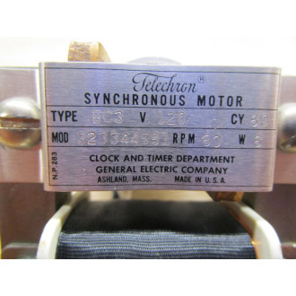 General Electric 323344551 Telechron Synchronous Motor - Used