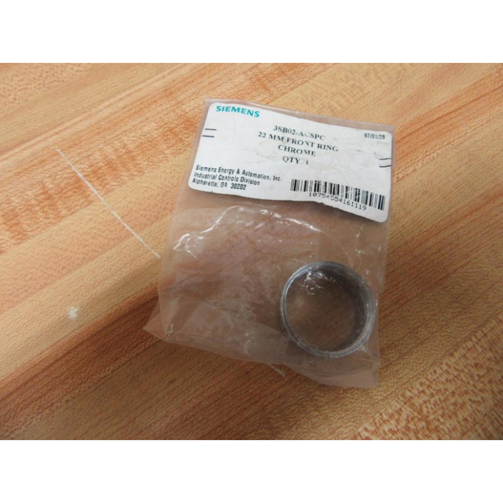 Siemens 3SB02-ACSPC Front Ring 3SB02ACSPC