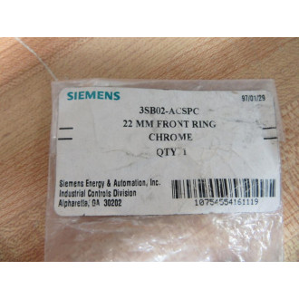 Siemens 3SB02-ACSPC Front Ring 3SB02ACSPC