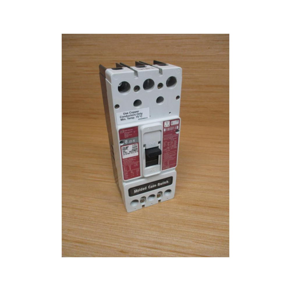 Cutler-Hammer JD3250K Westinghouse 250A Circuit Breaker - Used