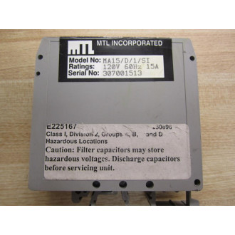 MTL MA15D1SI Regulator - New No Box
