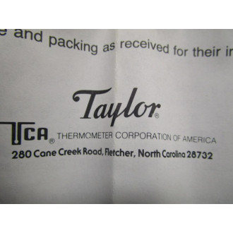 Taylor B7206J012 Bi-Therm Dial Thermometer
