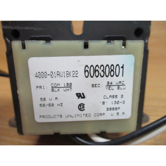 Products Unlimited 4000-01AW18K22 Transformer 60630801 - Used