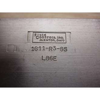 Fluid Controls 1G10-R-6S Flow Control Valve - New No Box