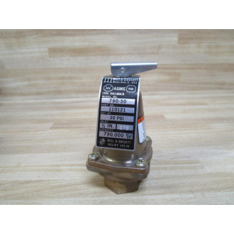 Bell & Gossett 110121 ASME Relief  Valve 34" 790-30