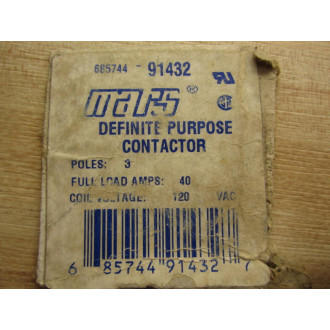 Mars 685744-91432 Definite Purpose Contactor - New No Box