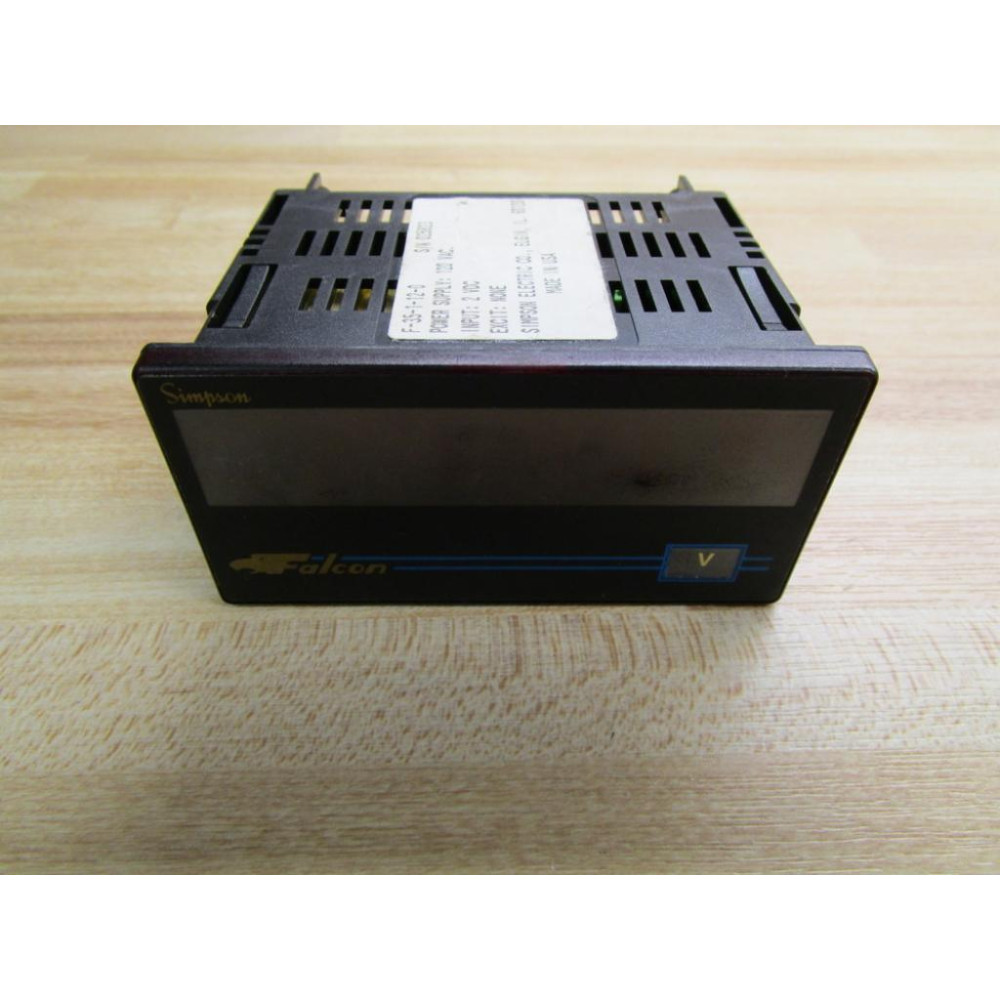 Simpson F-35-1-12-0 Panel Meter - Used