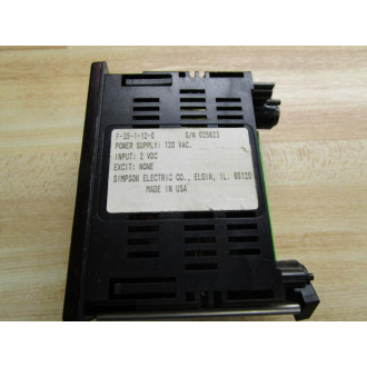 Simpson F-35-1-12-0 Panel Meter - Used