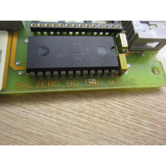 Balzers BG 546 973 C Circuit Board - Used